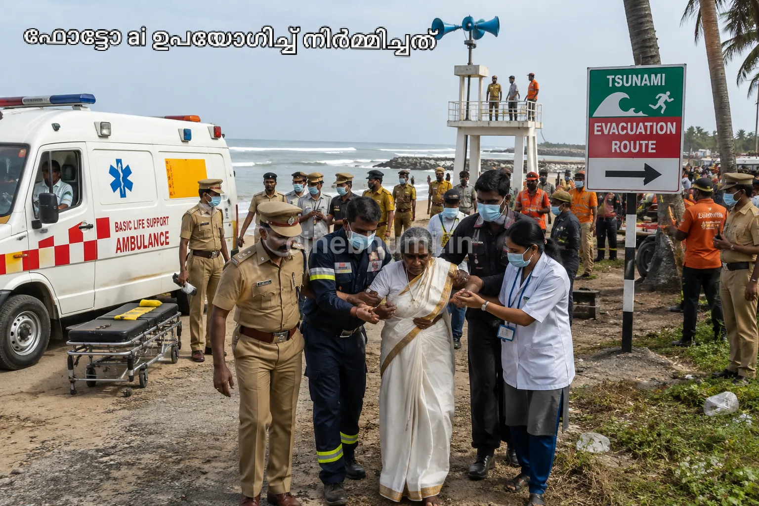 കാപ്പാട് ബീച്ചില്‍ ‘സുനാമി’; ദ്രുതഗതിയില്‍ ‘രക്ഷാപ്രവര്‍ത്തനം’
