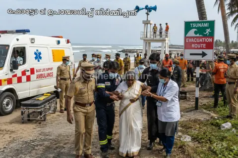 കാപ്പാട് ബീച്ചില്‍ ‘സുനാമി’; ദ്രുതഗതിയില്‍ ‘രക്ഷാപ്രവര്‍ത്തനം’