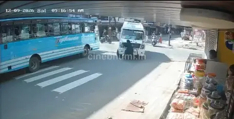 കുരുടിമുക്കിൽ  അപകടത്തിന് കാരണമായി ബസിന്റെ നിയമലംഘനം