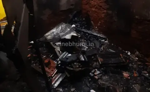 പാലേരി താനിയോട് വീട്ടിൽ തീപിടിത്തം; വീട്ടുപകരണങ്ങളും വസ്ത്രങ്ങളും കത്തിനശിച്ചു